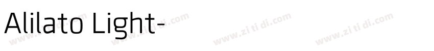Alilato Light字体转换